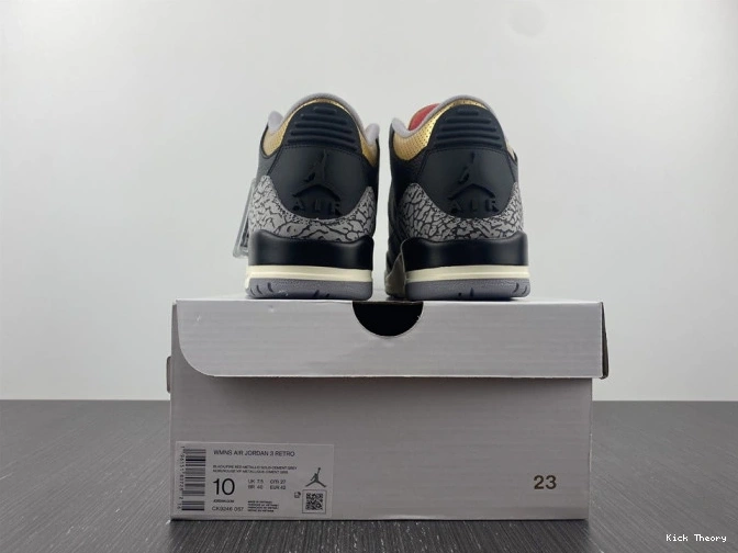 Kicked Out Shoe Store CK9246-067 Gold Jordan WMNS 3 Black Air 0813